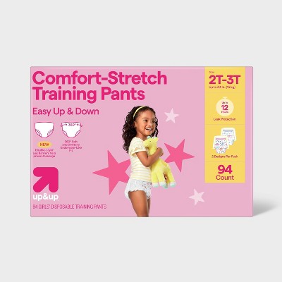 Girls' Disposable Training Pants - 2T-3T - 94ct - up&up