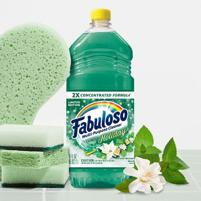 Fabuloso Limited Edition Winter Mint Multi-Purpose Cleaner, 2X Concentrated Formula, Floor Cleaner - 33.8 fl oz Bottle