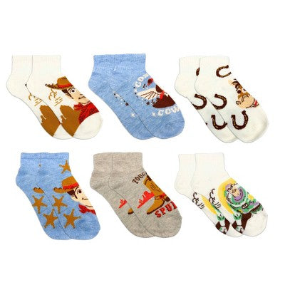 Boys' 6pk Toy Story Ankle Socks - Multicolor XS/S