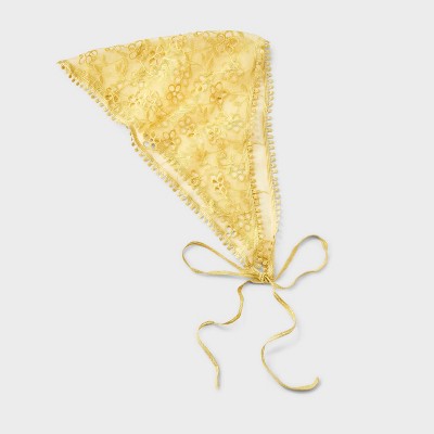 Sheer Eyelet Headwrap - A New Day Yellow
