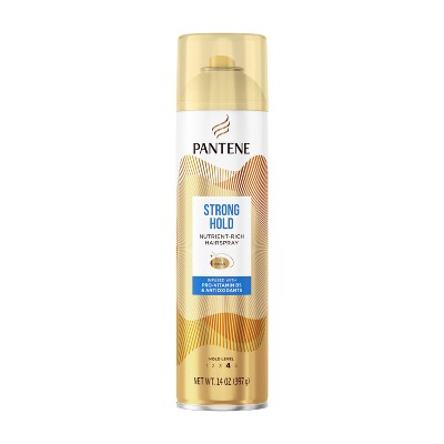 Pantene Strong L4 Aero Spray 14 fl oz: Hair Styling, Securing Hair, Aerosol, Floral Scent