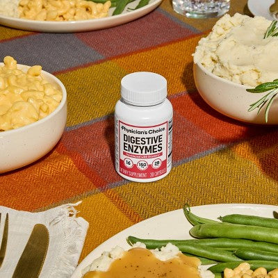 Physician's Choice Digestive Enzyme Probiotic Capsules - 30ct: 2 Billion CFUs, Probiotic and Prebiotic Blends