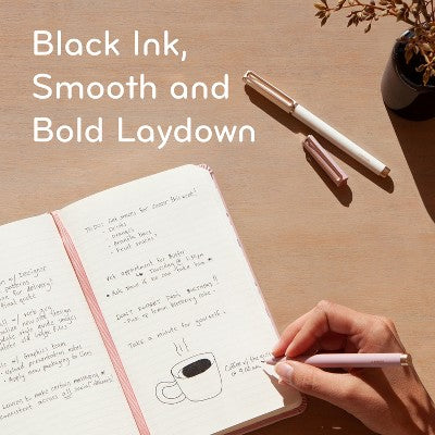 U Brands 3pk Felt Pens Black Ink Soft Touch Catalina Celestial Bohemia Hues: 0.7mm Non-Toxic Felt Tip Pens, Stationery Set