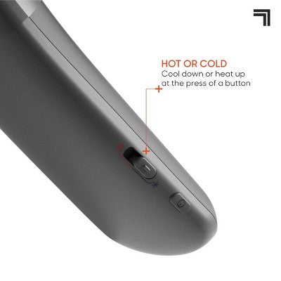 Sharper Image Cordless Cool and Heat Neckwear Device Black