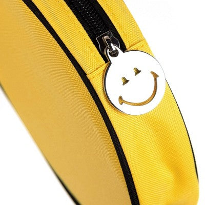 Yoobi SmileyWorld Pencil Pouch Round Yellow Smiley, School Supplies