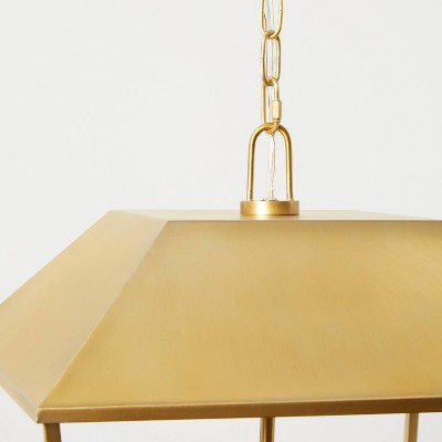 Lantern Pendant Brass - Threshold designed with Studio McGee: Vintage-Inspired, Adjustable Chain, ETL Listed