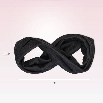 scunci No Damage Total Comfort Extra Wide Headbands - Gray/Black - 2pcs