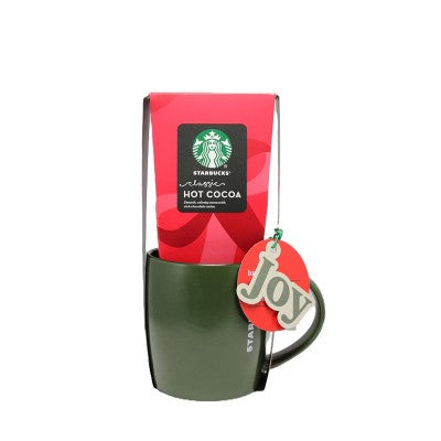 Starbucks Green Ceramic Mug With Cocoa Gift Set - 1oz/2pc