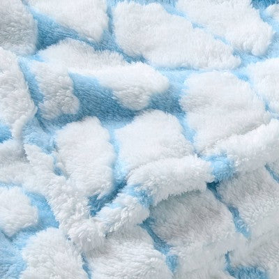 Cloud Plush Kids' Throw Blanket Blue - Pillowfort