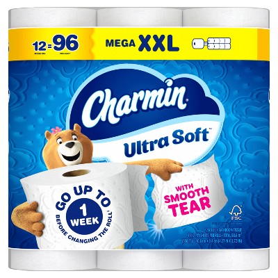 Charmin Ultra Soft Toilet Paper - 12 Mega XXL Rolls