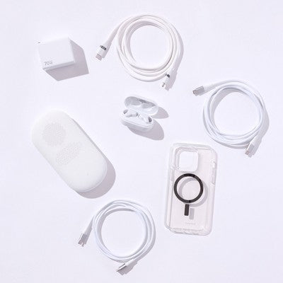 True Wireless Earbuds Active Noise Cancelling - heyday White