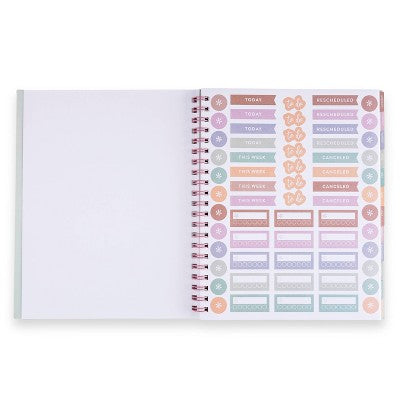 Inspired by Erin Condren 2025 Monthly Planner 11"x9" Pastel Colorblends: Spiral Bound, Adult Stationery, Tabs, 9x11 Paper