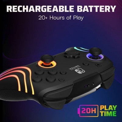 PDP Afterglow Wave Wireless Controller with Motion for Nintendo Switch - Black