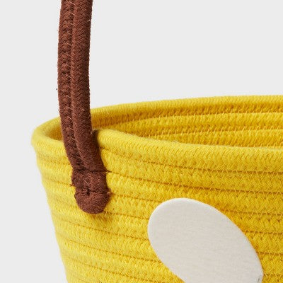 Easter Bee Rope Basket Yellow and Black - Spritz