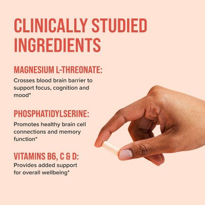 Natural Calm Vitality Focus Vitamin Capsules - 60ct