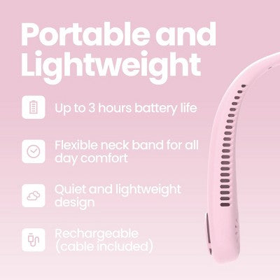 GEMS Portable Neck Fan - Pink