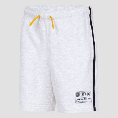 Converse Boys' French Terry Pull-On Shorts, Heather Gray 5