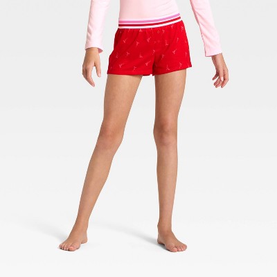Girls' 2pc Long Sleeve Pajama Set with Spa Headband - Pink L