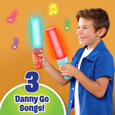 Danny Go! Color Beat Drumsticks Light-Up Musical Drumsticks Toy for Preschool and Elementary School Kids Inspired by Danny Go! Show