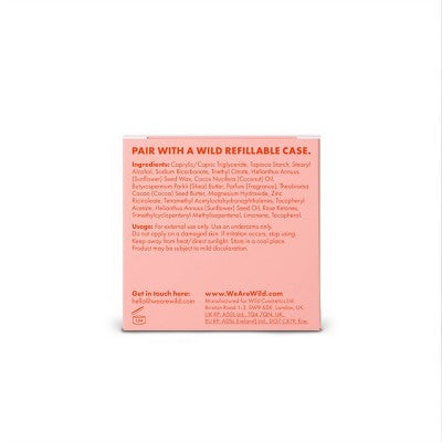 Wild - Honey & Cactus Flower - Aluminum Free Deodorant Refill - 1.4oz