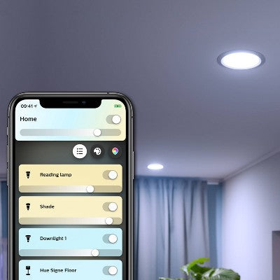 Philips Hue 2pk BR30 Warm-To-Cool LED Smart Light Bluetooth & Bridge Compatible