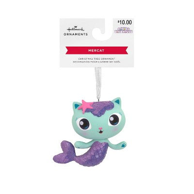 Hallmark Gabby's Dollhouse MerCat Christmas Tree Ornament: DreamWorks Animation Collectible, Indoor Decoration