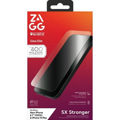 ZAGG Apple iPhone 16 Plus/iPhone 15 Plus Glass Elite Screen Protector