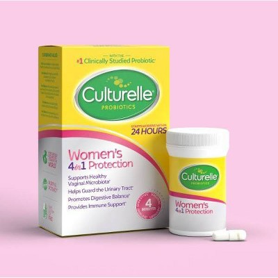 Culturelle Women's 4-in-1 Protection for Vaginal, Digestive and Immune Health Capsules - 50ct