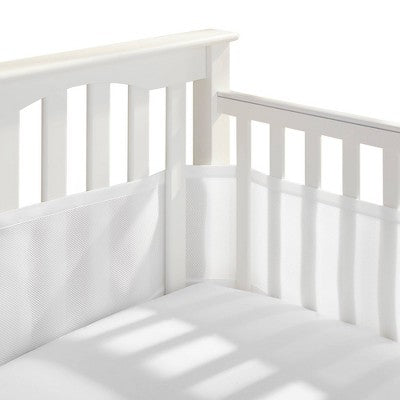 HALO Breathable Mesh Crib Liner, Full Size Crib - Classic, White