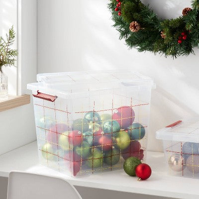 Large Latching Christmas Storage Box - Brightroom (LOCAL PICKUP ONLY)