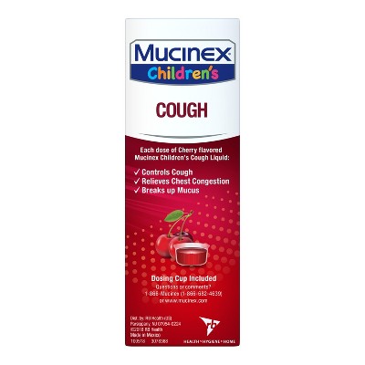 Mucinex Children's Cough Medicine - Cherry Liquid - 4 fl oz