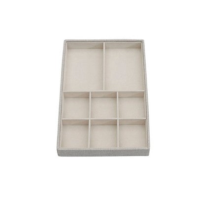 Household Essentials Stackable Jewelry Trays 3 Silver