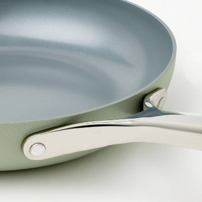 12pc Nonstick Ceramic Coated Aluminum Cookware Set Sage Green - Figmint (LOCAL PICKUP ONLY)