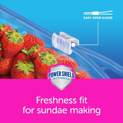 Ziploc Slider Freezer Gallon Bags with Power Shield Technology - 28ct