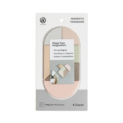 U Brands 6pc Magnetic Tangrams