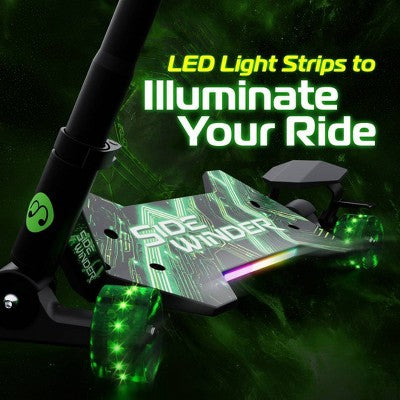 Melo SideWinder Kick Scooter - Green (LOCAL PICKUP ONLY)