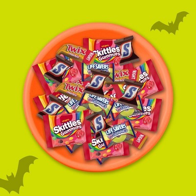 Mars - Snickers, Skittles, Twix & Life Savers Gummies Halloween Candy - 15.47oz/40ct