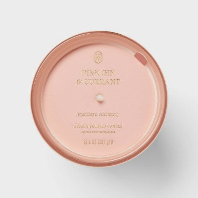 Velvet Pink Gin and Currant Jar Candle 12.6oz - Threshold