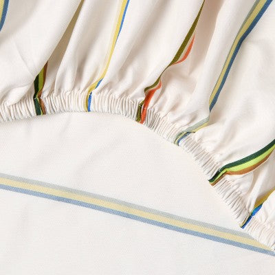 Twin/Twin XL Microfiber Sheet Set Multi Colored Striped - Room Essentials