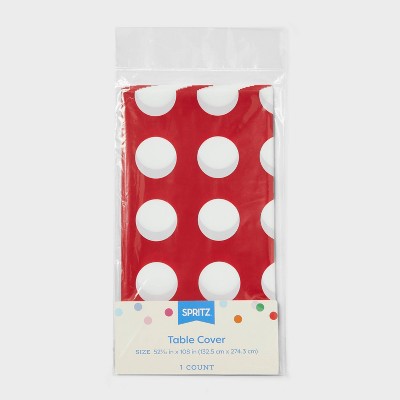 Target Red and White Dot Table Cover - Spritz