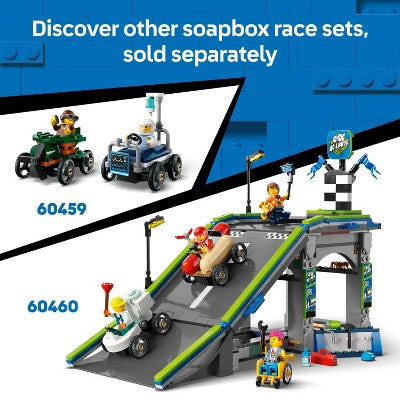 LEGO City Pizza vs. Fire Truck Race Car Pack Building Toy 60458