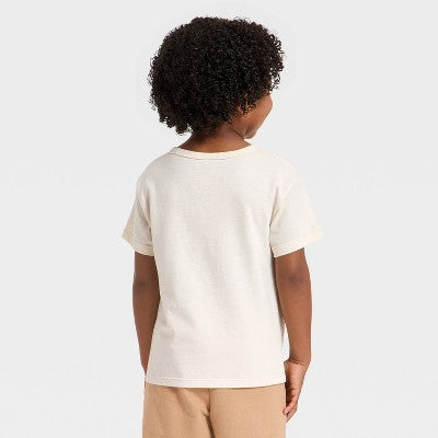 Baby Boys' Short Sleeve Dessert Graphic T-Shirt - Cat & Jack Beige 18M