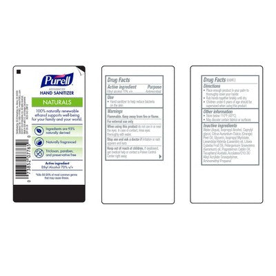 Purell Advanced Hand Sanitizer Naturals with Plant Based Alcohol Pump Bottle - 8 fl oz