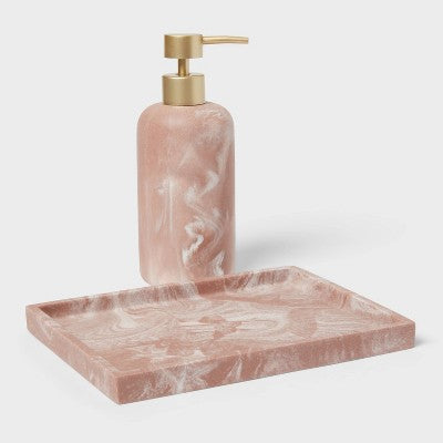 Pink Quartz Resin Soap Pump - Threshold
