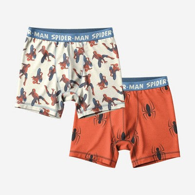 Men's Spiderman Boxer Briefs 2pk - Off-White/Orange XL