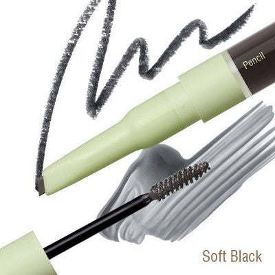Pixi By Petra Natural Brow Duo - Soft Black - 0.087 fl oz