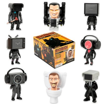 LOT OF 9!!!!! Skibidi Toilet Mystery Collector Figure