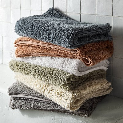 21"x34" Modal Plush Bath Rug Light Gray - Casaluna