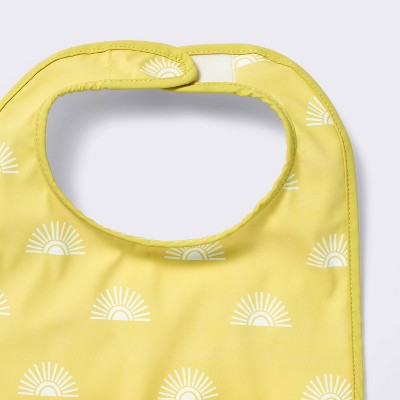 Water-Resistant Bibs - 3pk - Suns/Stripe - Cloud Island