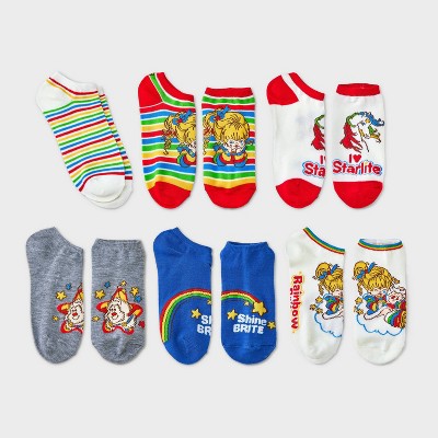 Women's Rainbow Brite 6pk Low Cut Socks - Assorted Color 4-10
